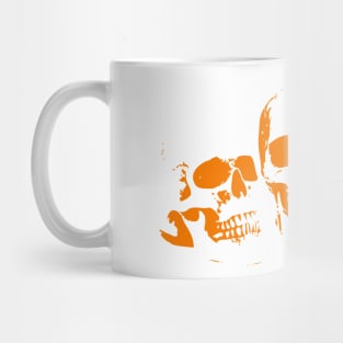 Three orange skulls Mug